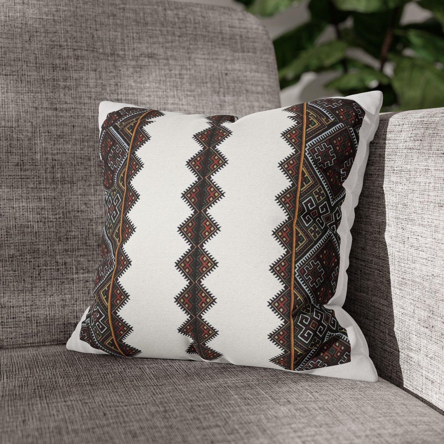 Square Pillowcase: Ethiopian Tilet Design