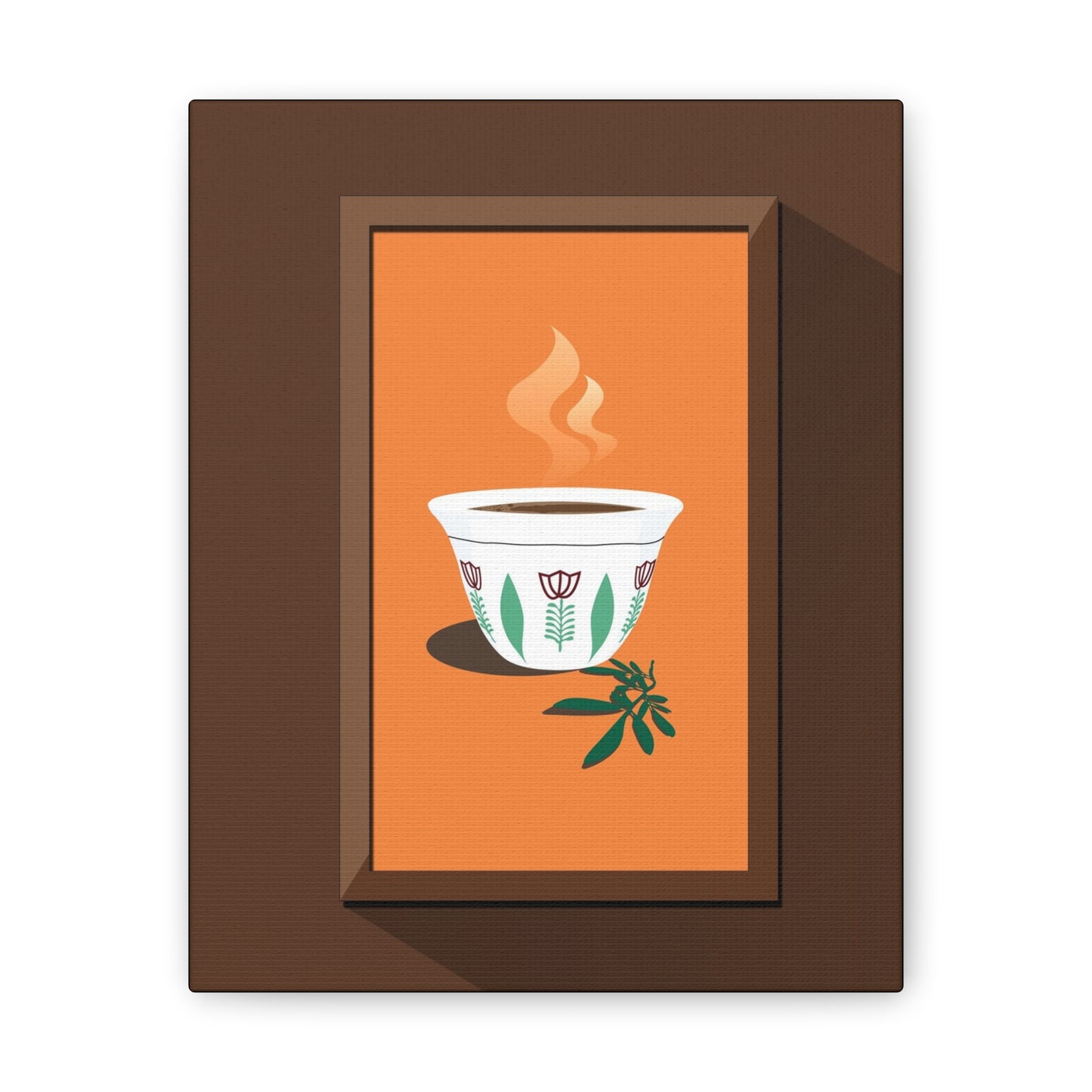 Coffee Serenity Canvas - Traditional Ethiopian Coffee Cup Wall Art