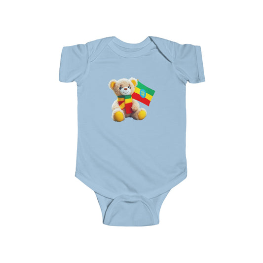 Infant Fine Jersey Bodysuit - Teddy Bear