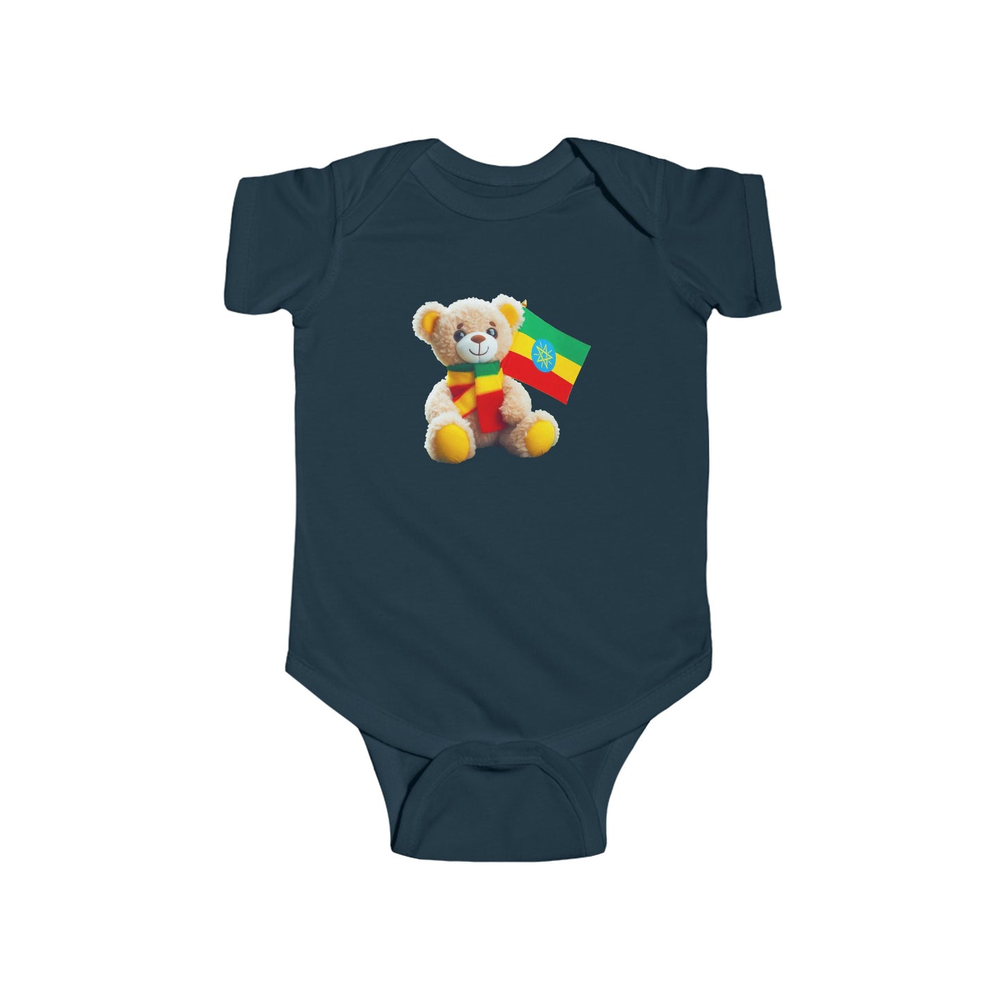 Infant Fine Jersey Bodysuit - Teddy Bear