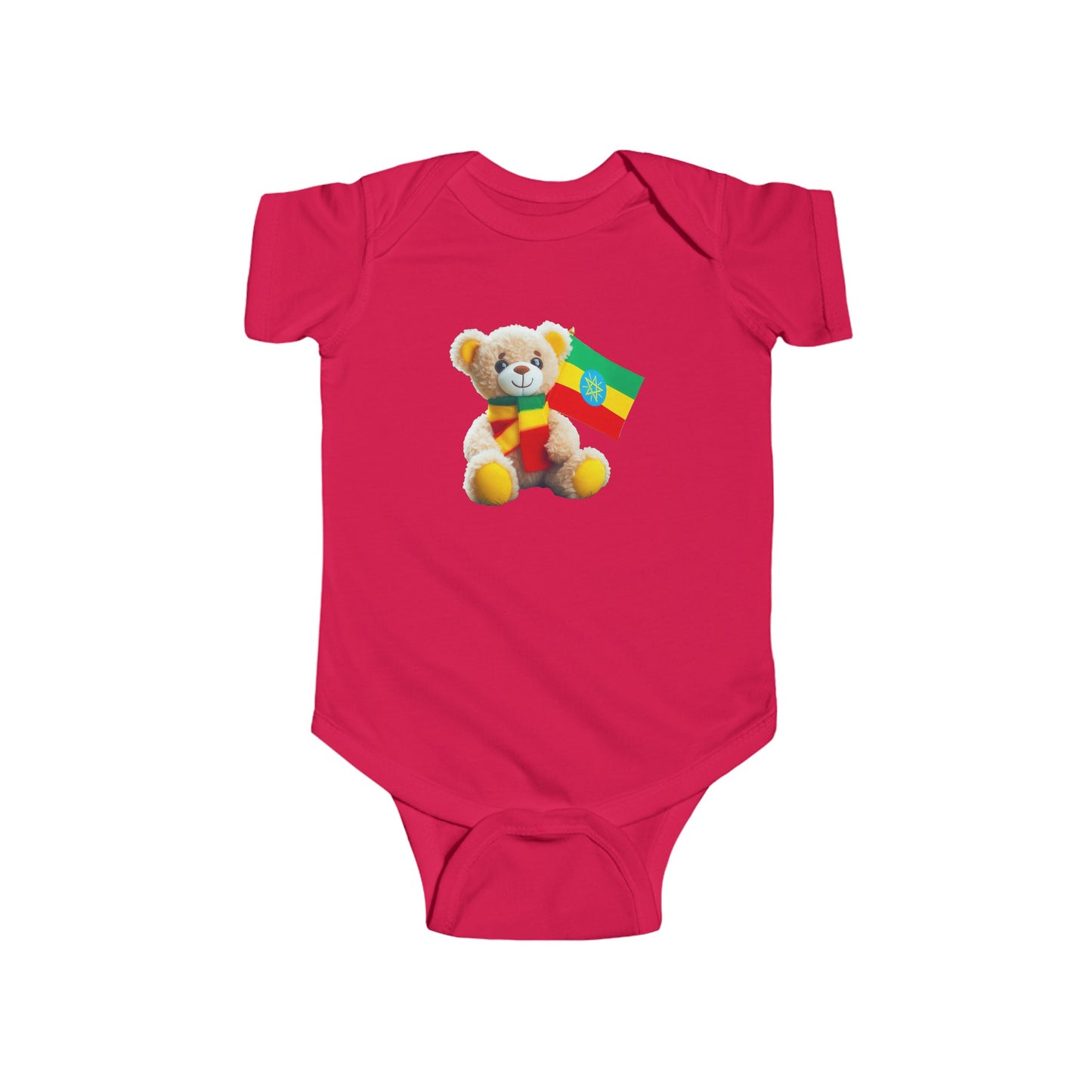 Infant Fine Jersey Bodysuit - Teddy Bear