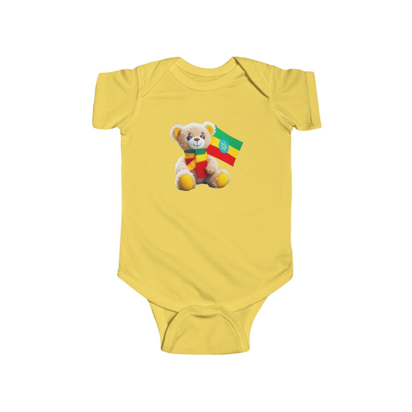 Infant Fine Jersey Bodysuit - Teddy Bear