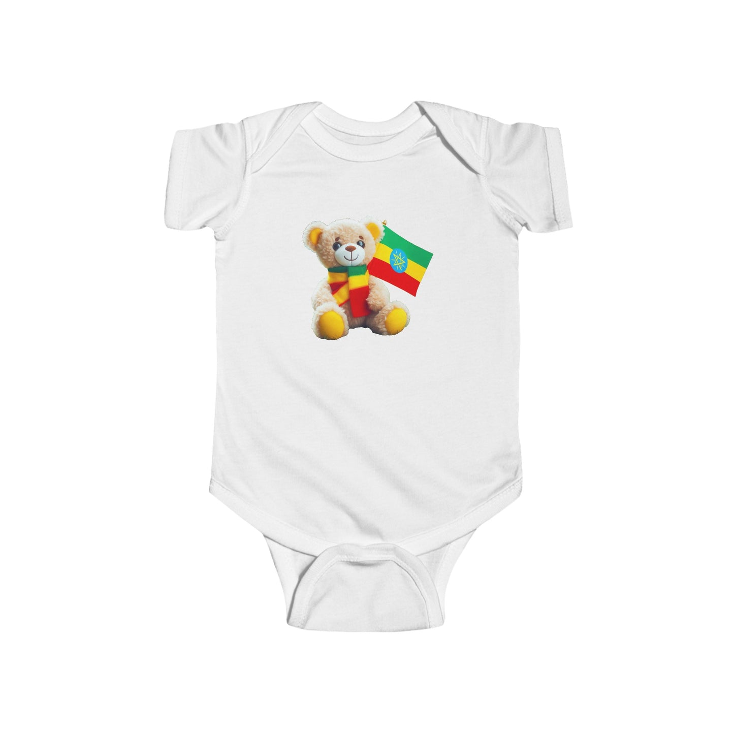 Infant Fine Jersey Bodysuit - Teddy Bear