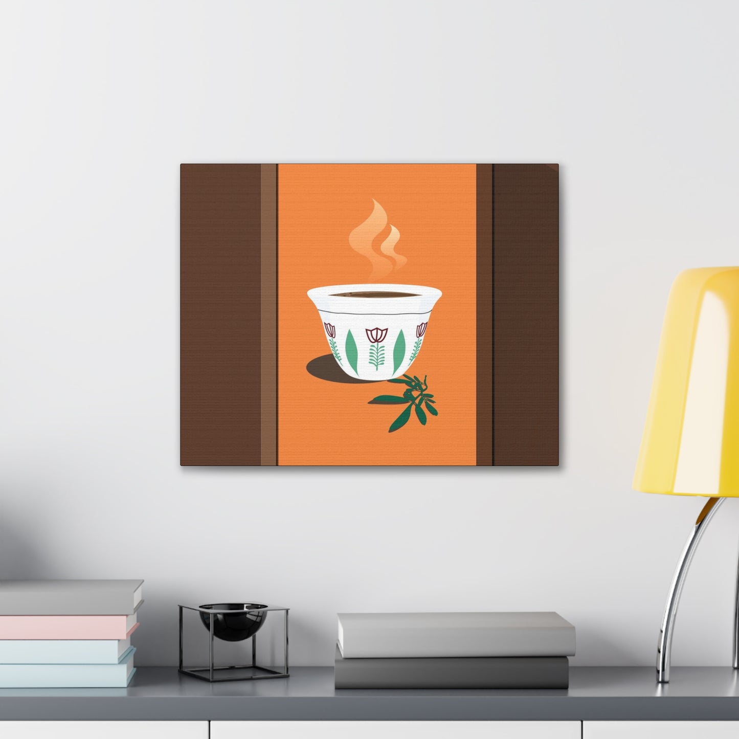 Coffee Serenity Canvas - Traditional Ethiopian Coffee Cup Wall Art