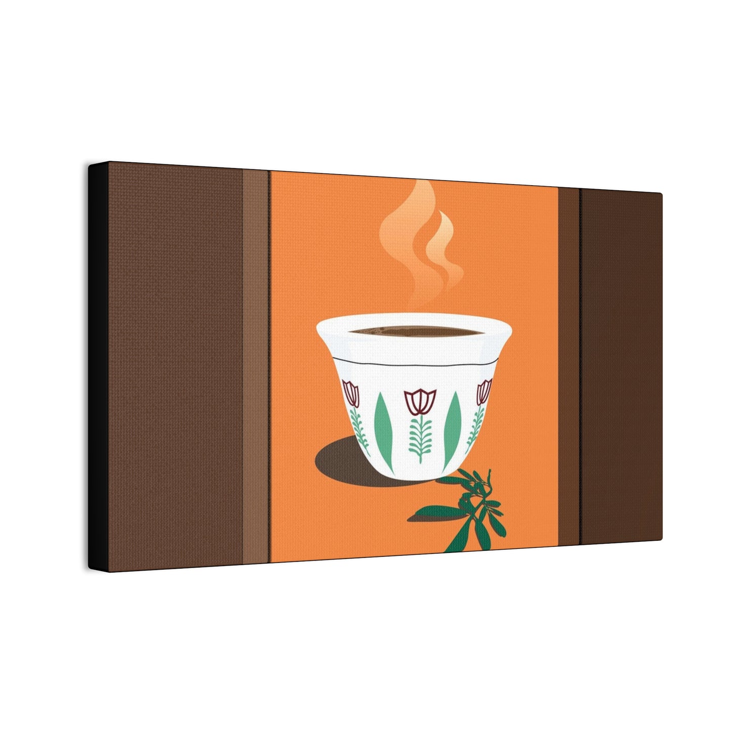 Coffee Serenity Canvas - Traditional Ethiopian Coffee Cup Wall Art