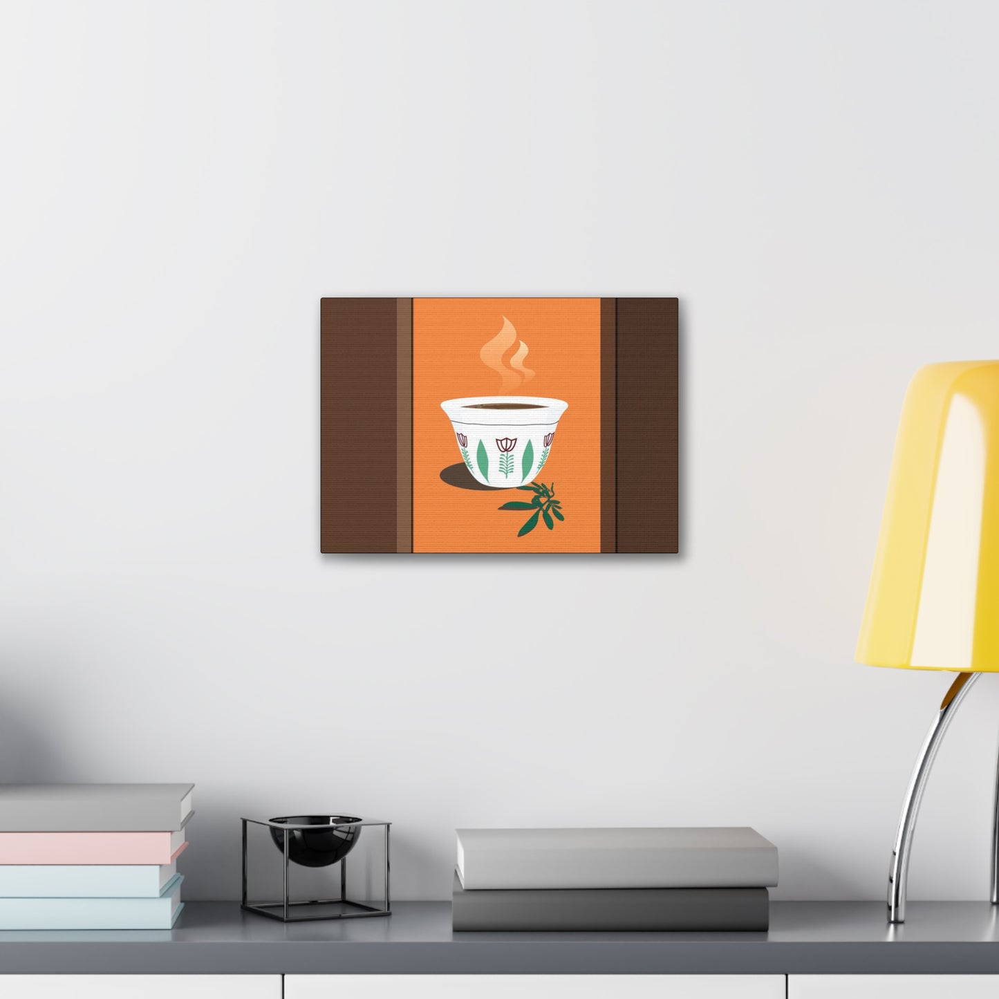 Coffee Serenity Canvas - Traditional Ethiopian Coffee Cup Wall Art