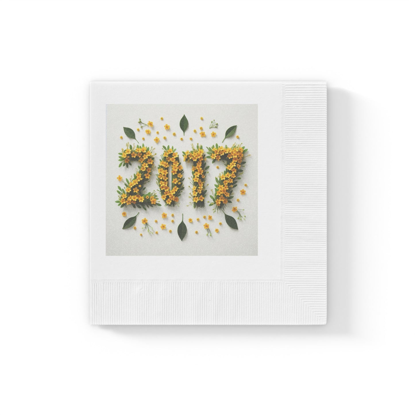 2017 Ethiopian NewYears SunFlower White Napkins