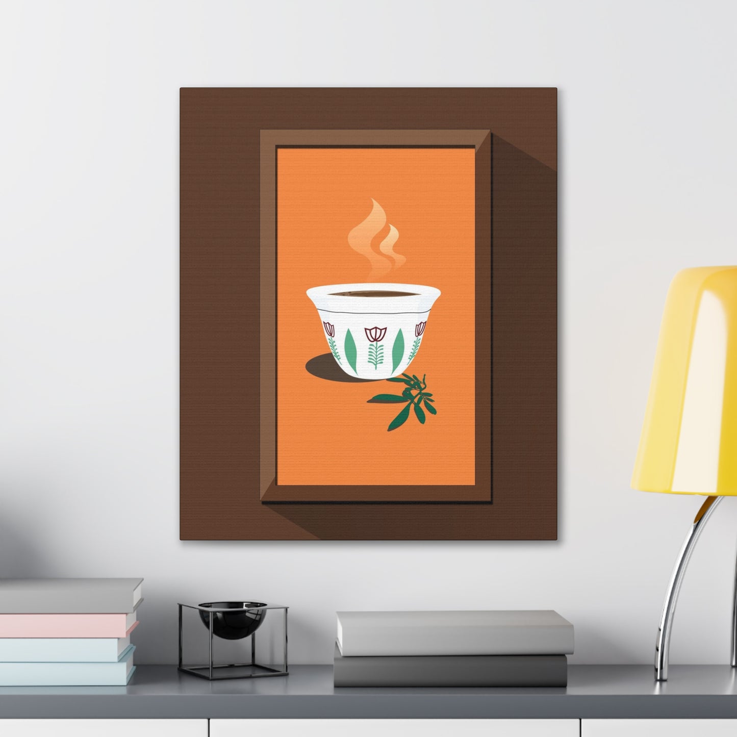 Coffee Serenity Canvas - Traditional Ethiopian Coffee Cup Wall Art