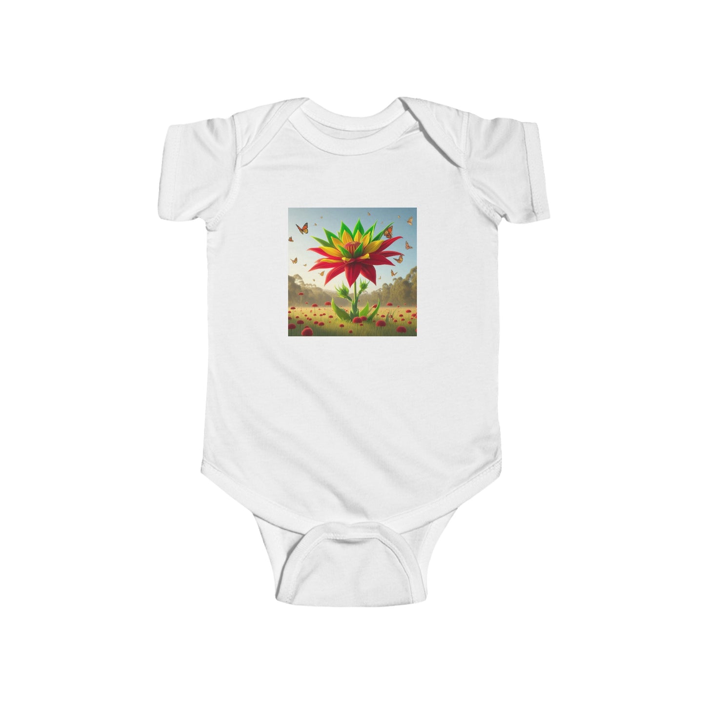 Infant Jersey Bodysuit - Flowers