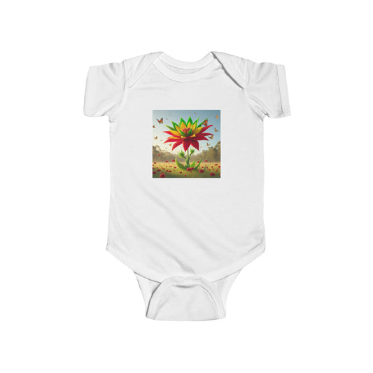 Infant Jersey Bodysuit - Flowers