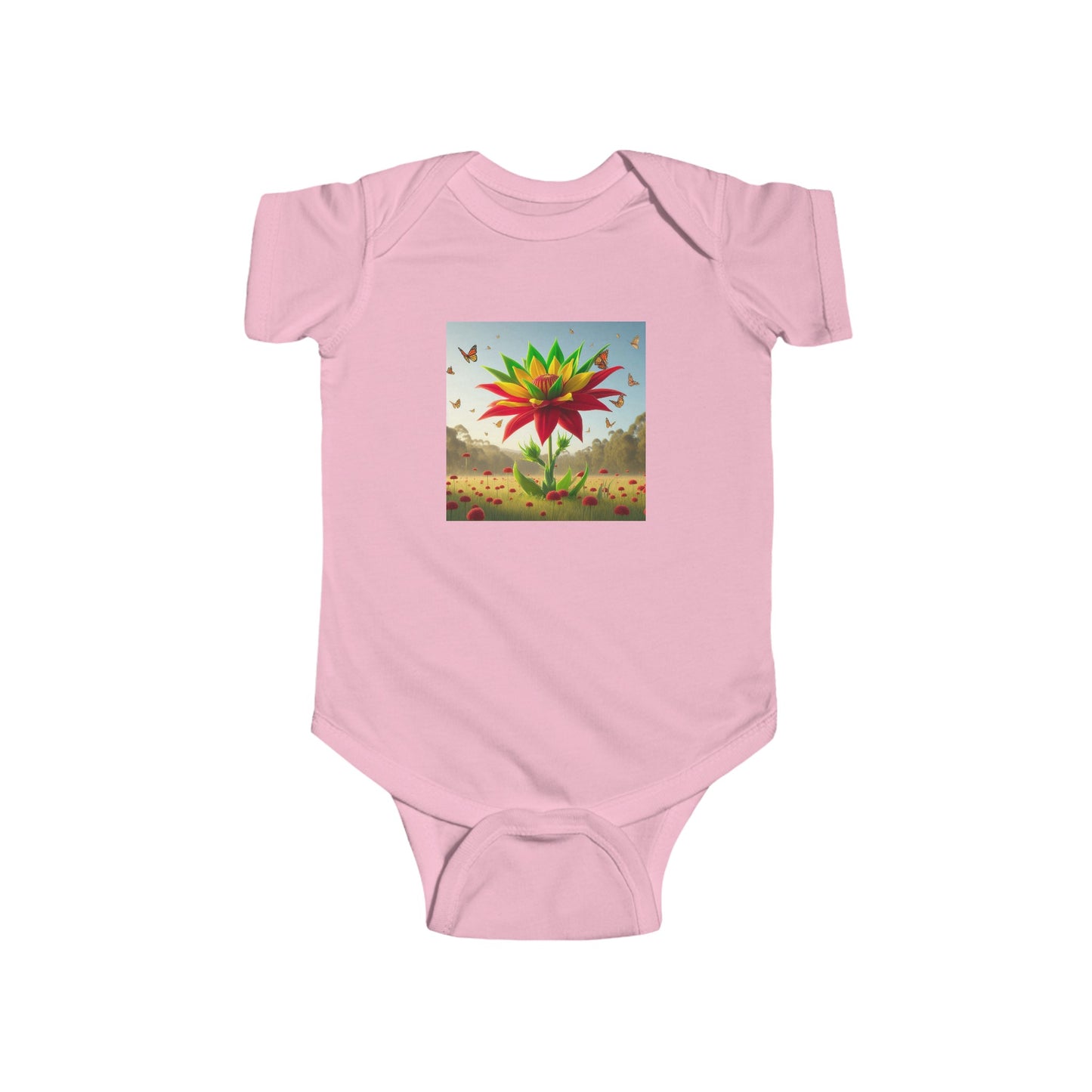 Infant Jersey Bodysuit - Flowers