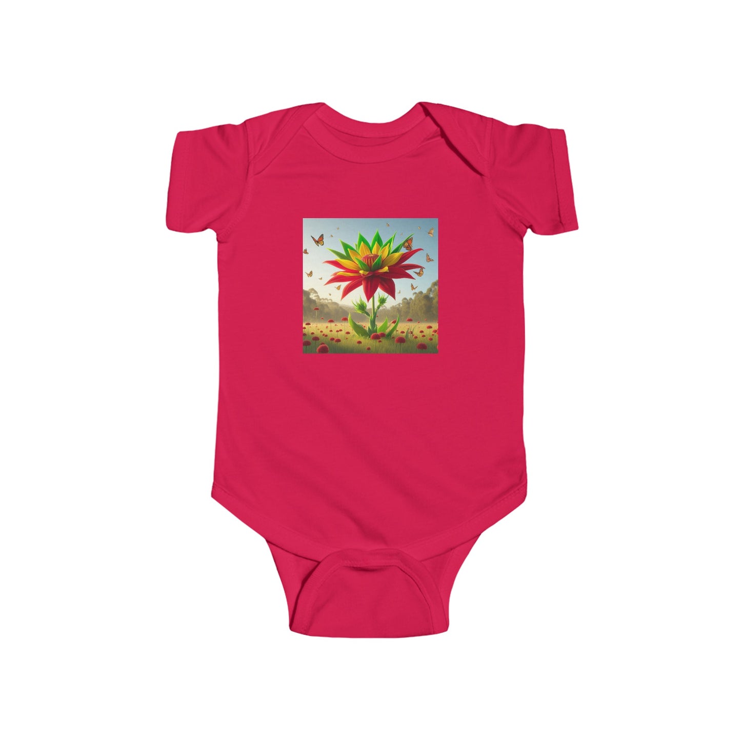 Infant Jersey Bodysuit - Flowers