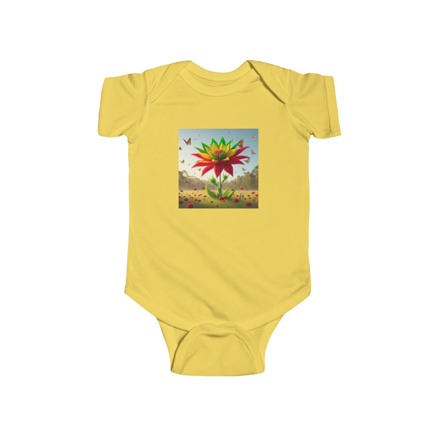 Infant Jersey Bodysuit - Flowers