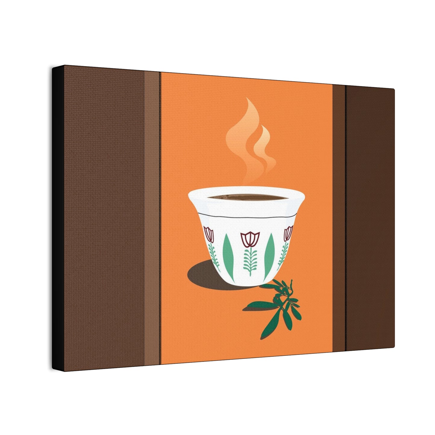 Coffee Serenity Canvas - Traditional Ethiopian Coffee Cup Wall Art