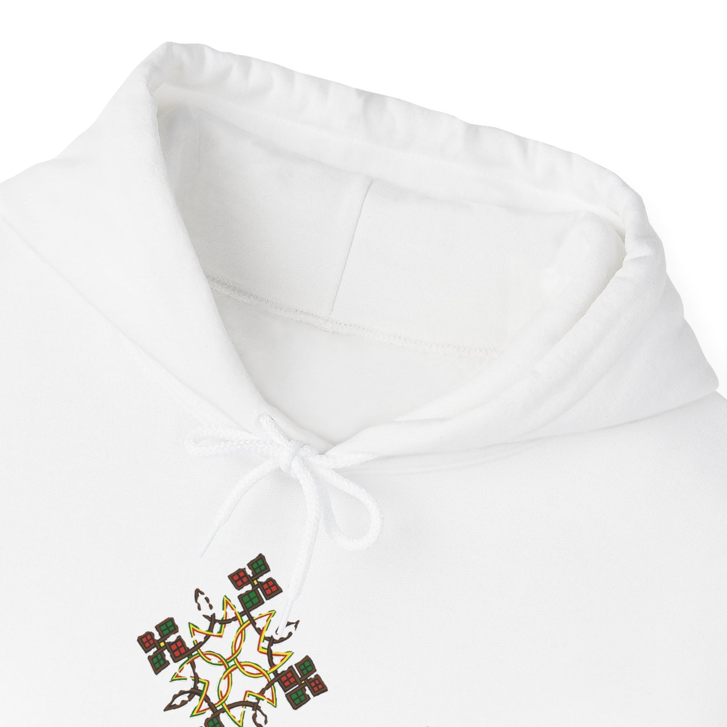 Ethiopian Cross Design Unisex Hooded Sweatshirt