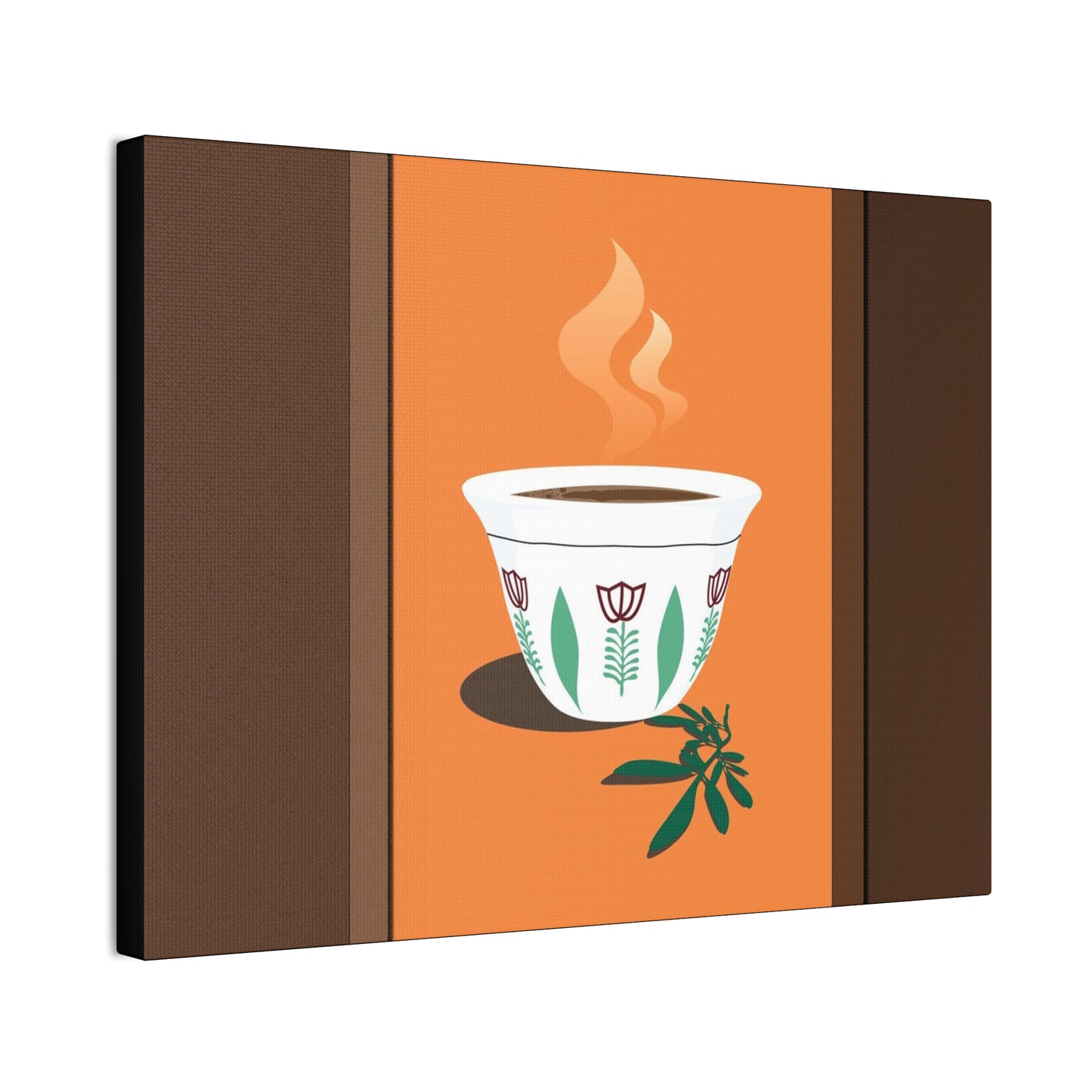 Coffee Serenity Canvas - Traditional Ethiopian Coffee Cup Wall Art