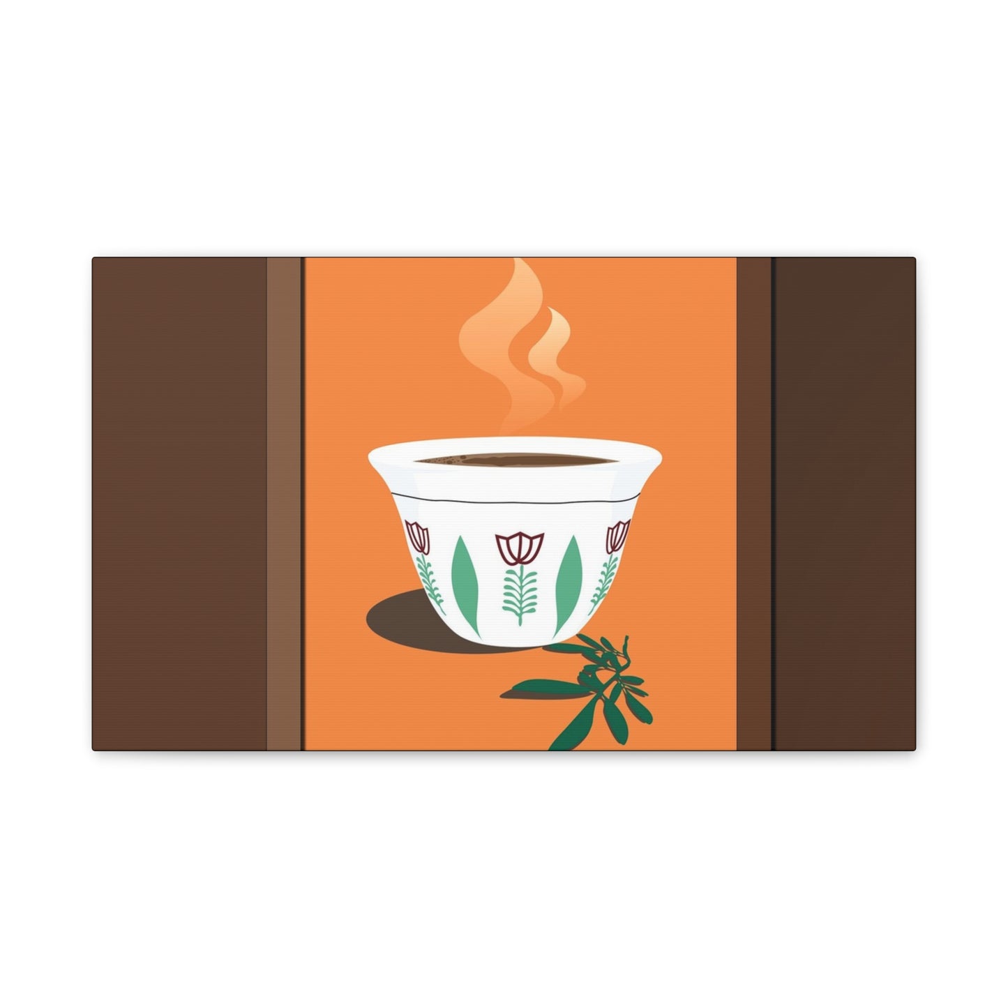 Coffee Serenity Canvas - Traditional Ethiopian Coffee Cup Wall Art