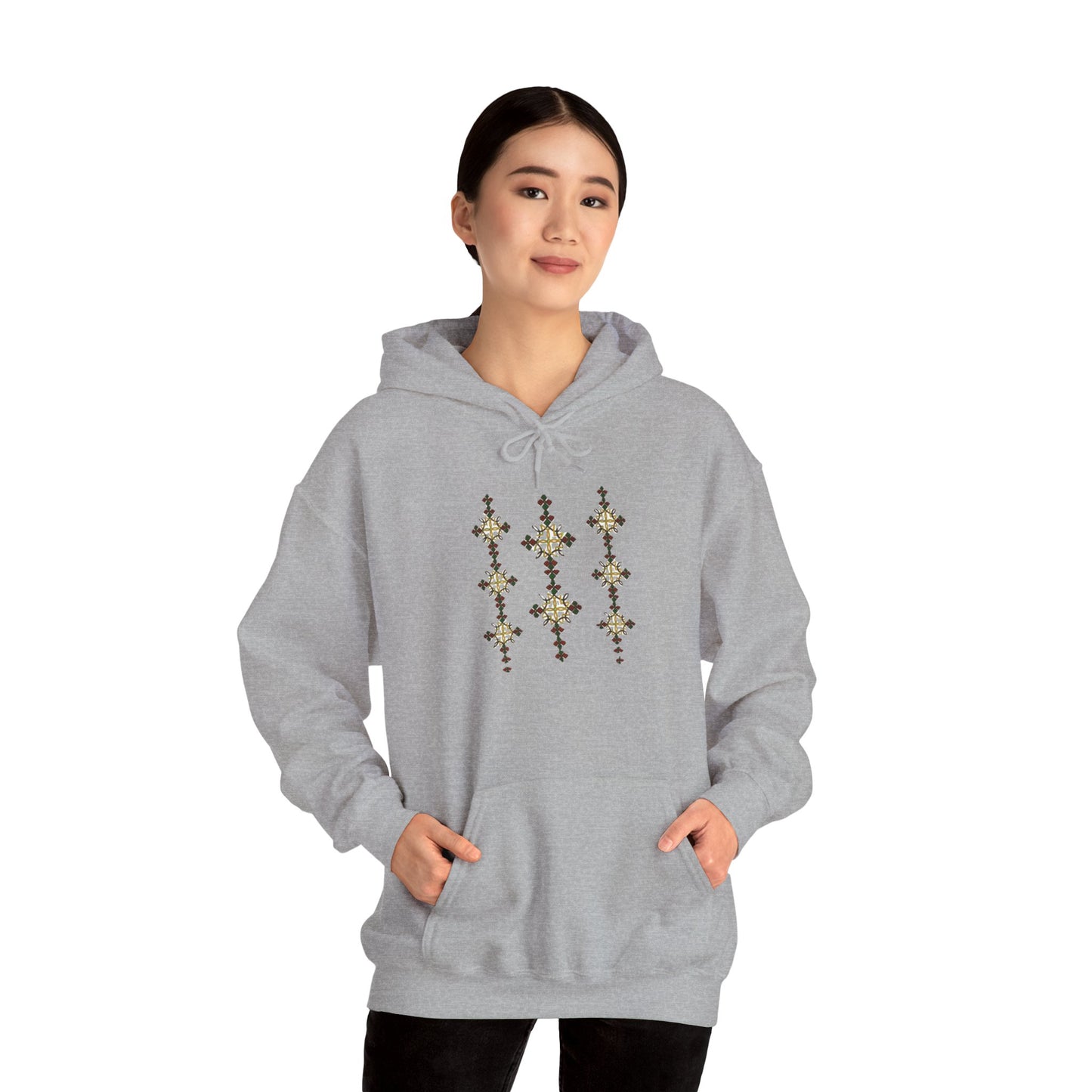 Unisex Hooded Sweatshirt: Ethiopian Tilet Design