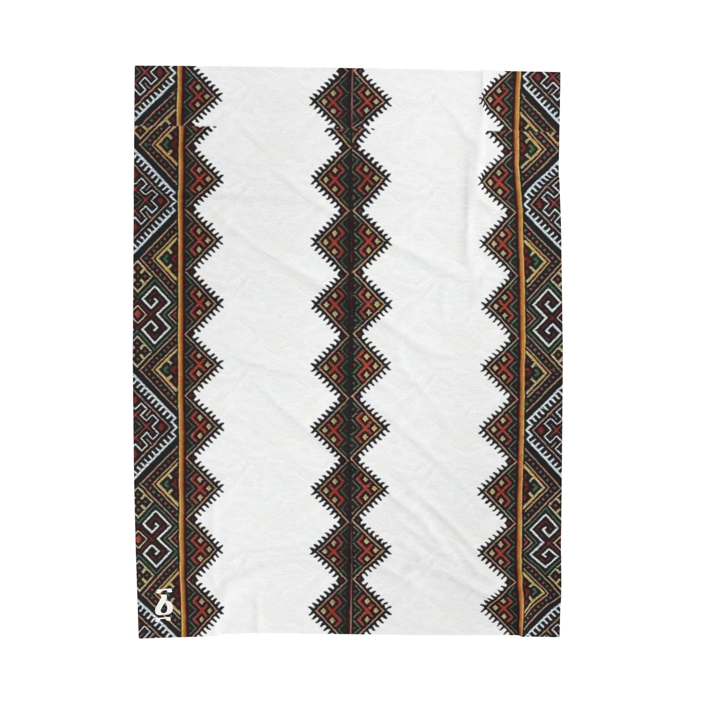 Velveteen Plush Blanket - Ethiopian Tilet Design