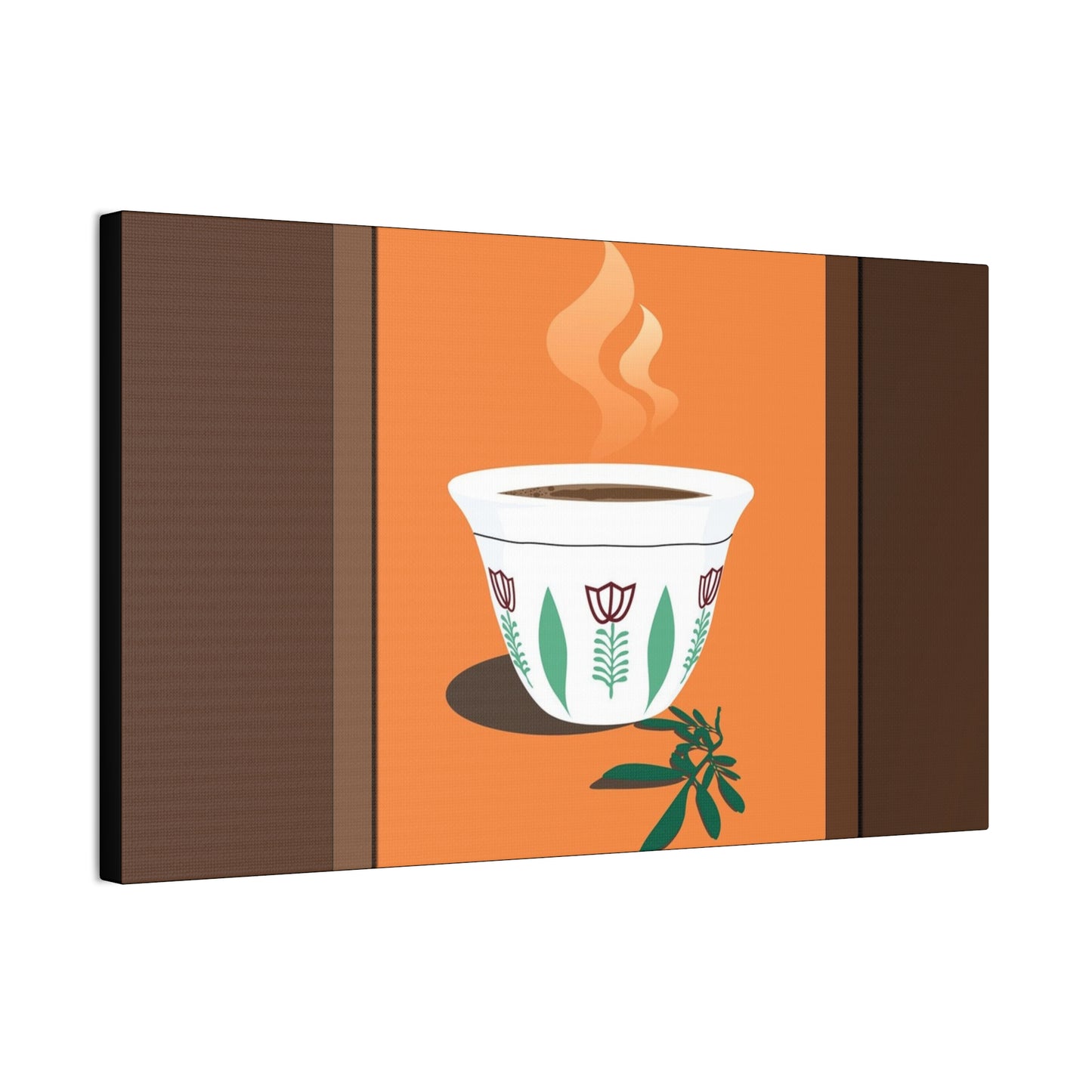 Coffee Serenity Canvas - Traditional Ethiopian Coffee Cup Wall Art