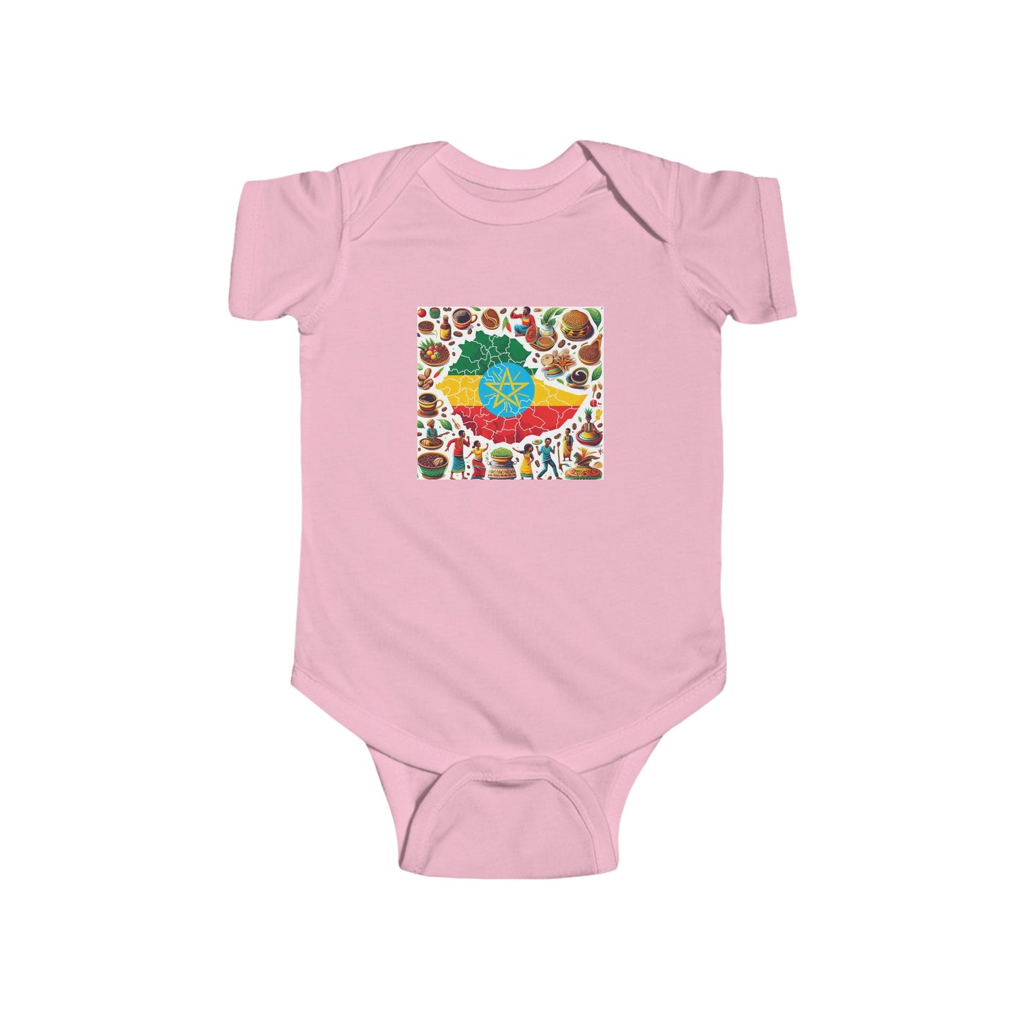 Infant Jersey Bodysuit - Ethiopian Map