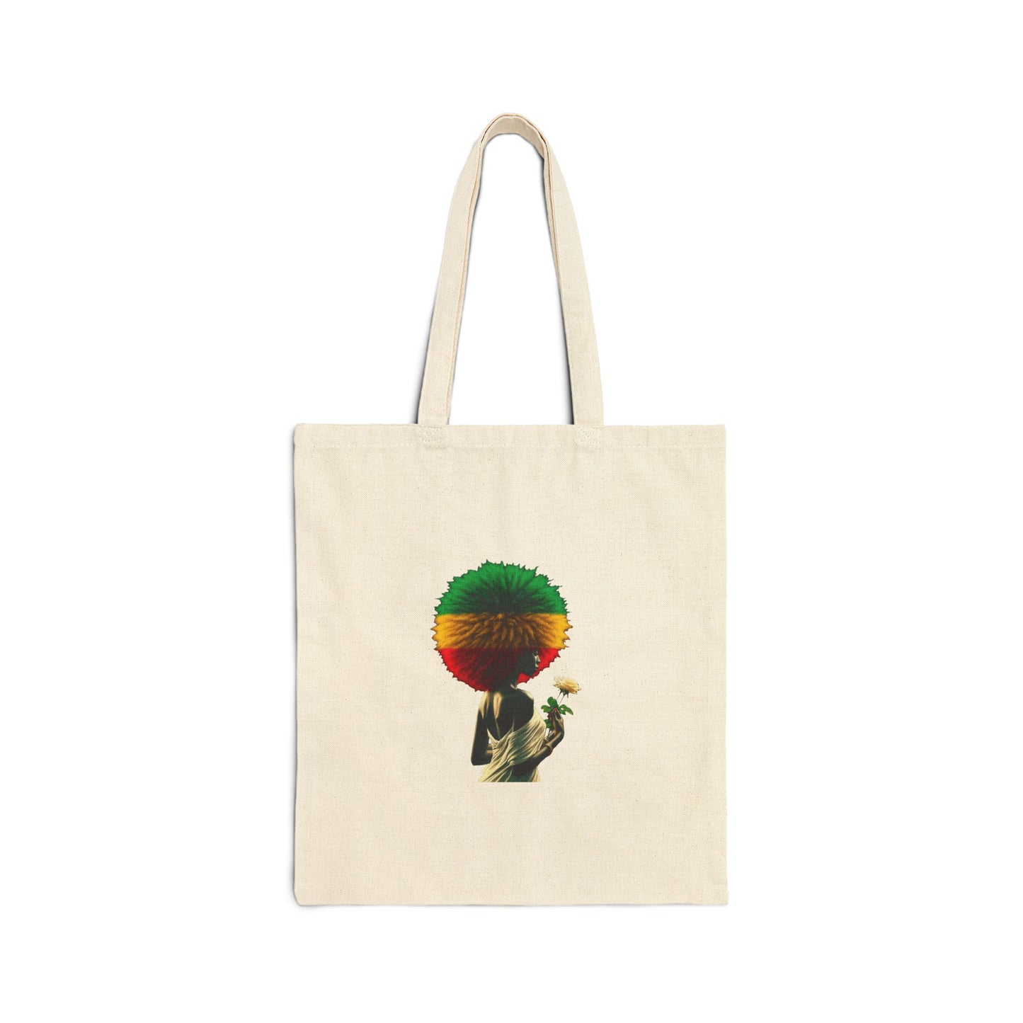 Canvas Tote Bag: Afro Design