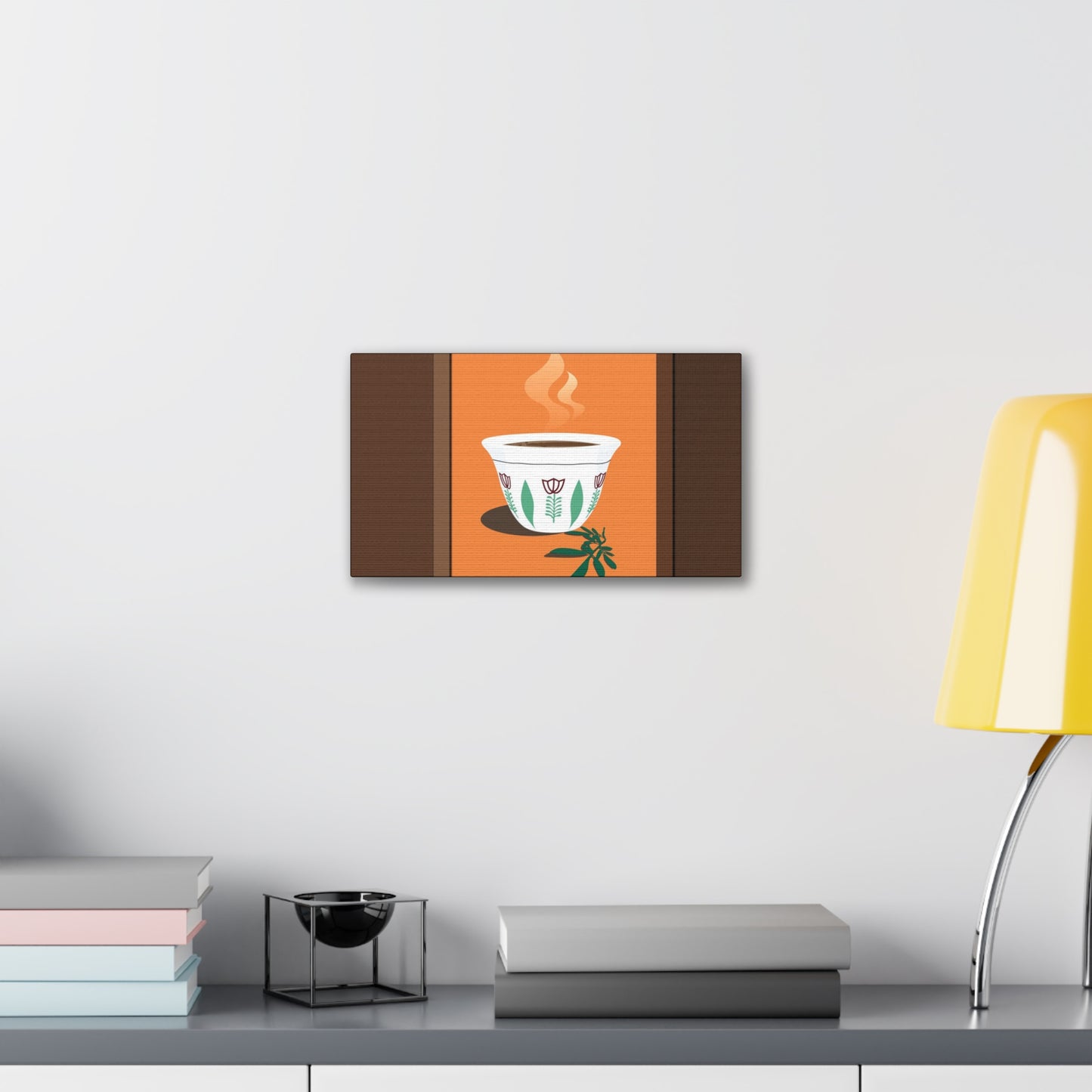 Coffee Serenity Canvas - Traditional Ethiopian Coffee Cup Wall Art