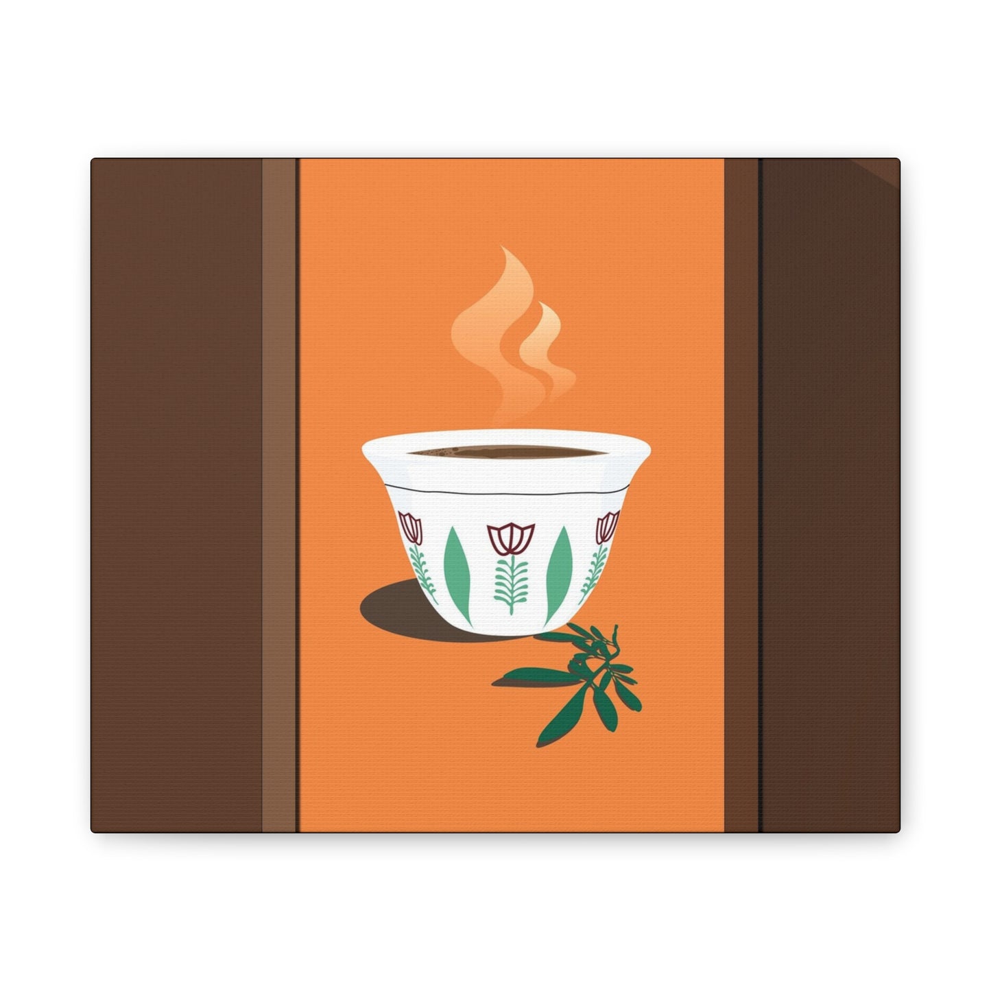 Coffee Serenity Canvas - Traditional Ethiopian Coffee Cup Wall Art