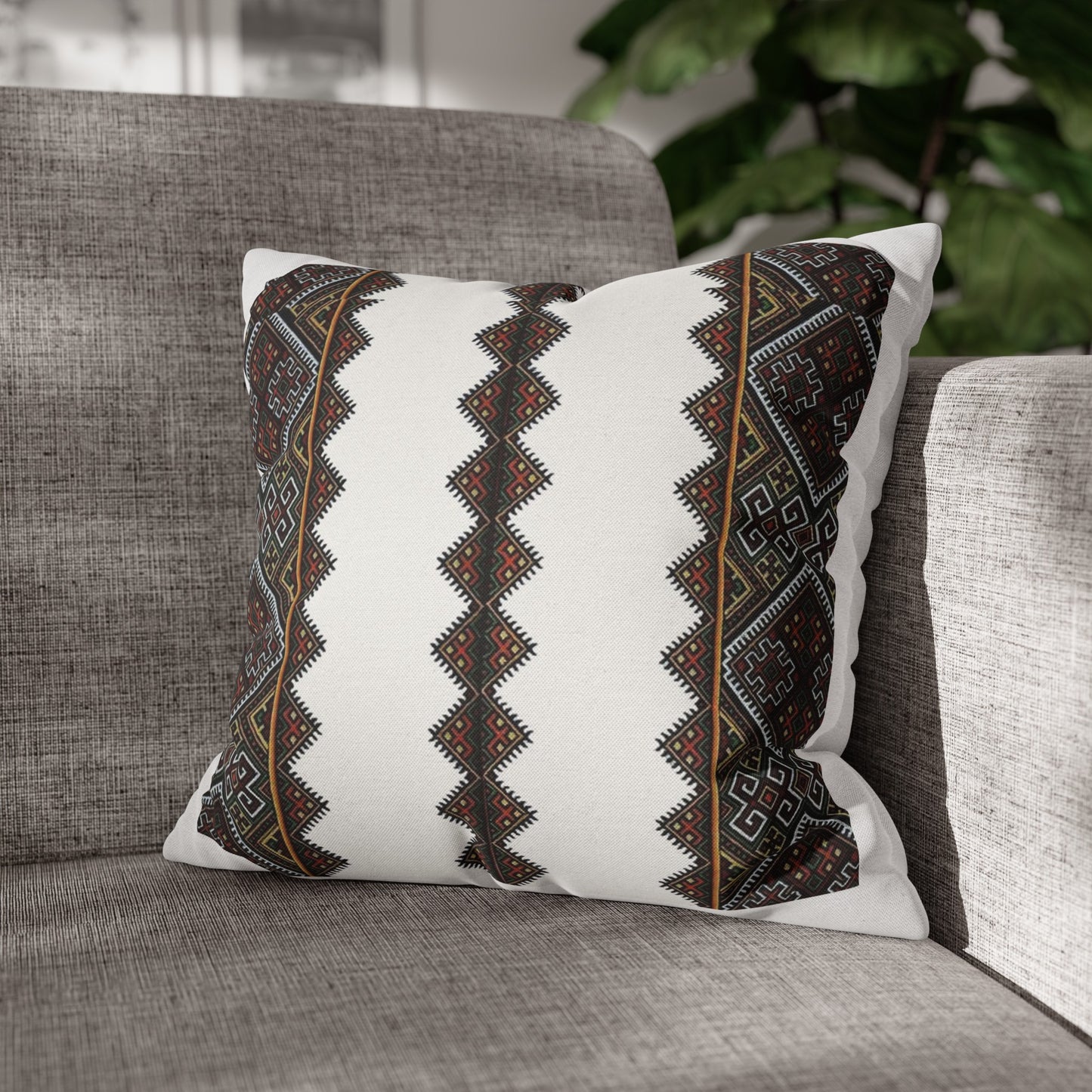 Square Pillowcase: Ethiopian Tilet Design