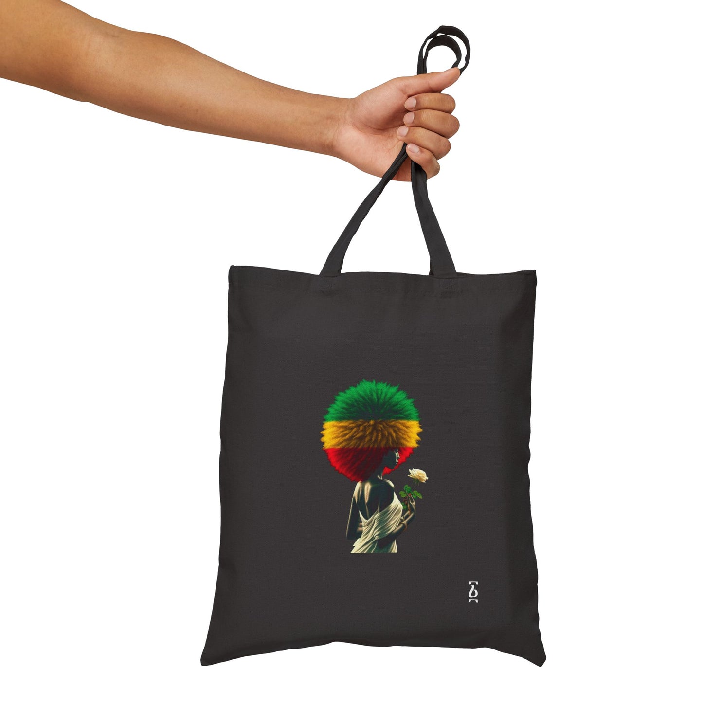 Canvas Tote Bag: Afro Design