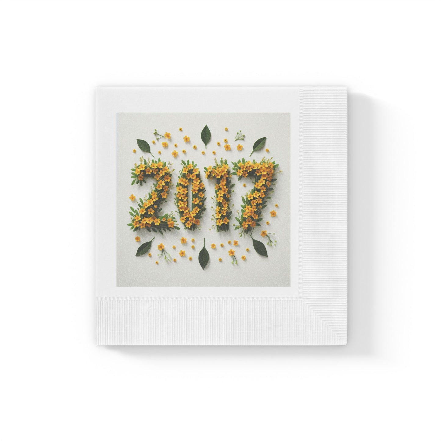 2017 Ethiopian NewYears SunFlower White Napkins