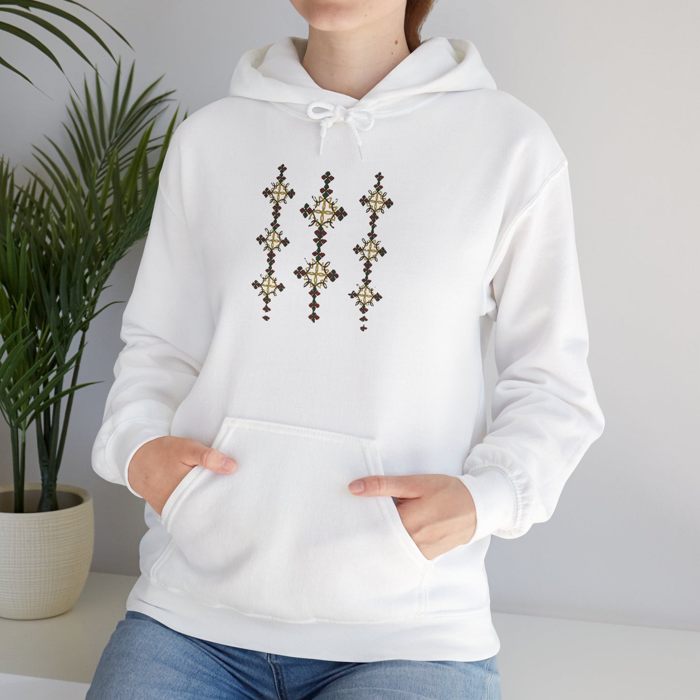 Unisex Hooded Sweatshirt: Ethiopian Tilet Design