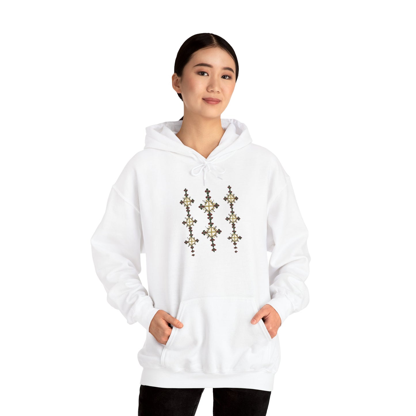 Unisex Hooded Sweatshirt: Ethiopian Tilet Design