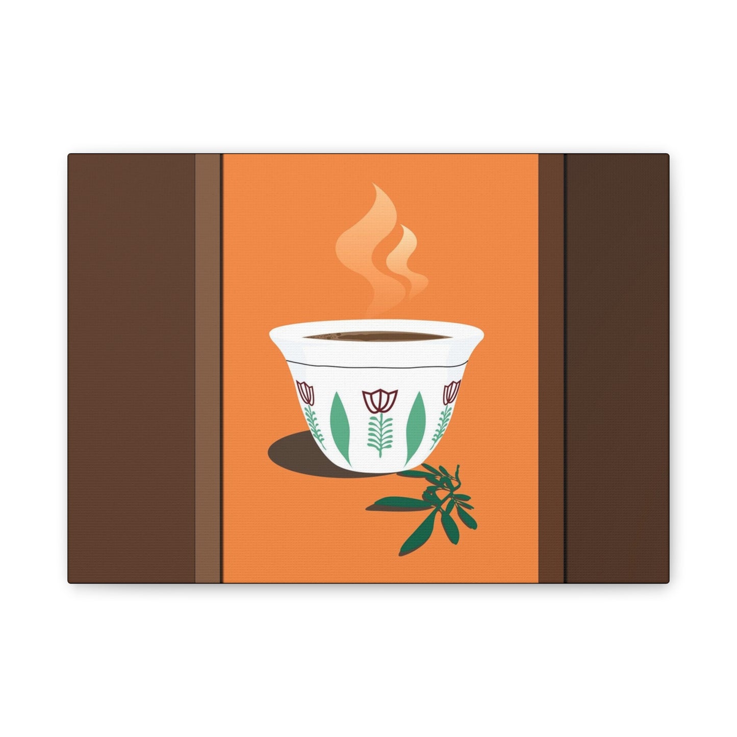 Coffee Serenity Canvas - Traditional Ethiopian Coffee Cup Wall Art