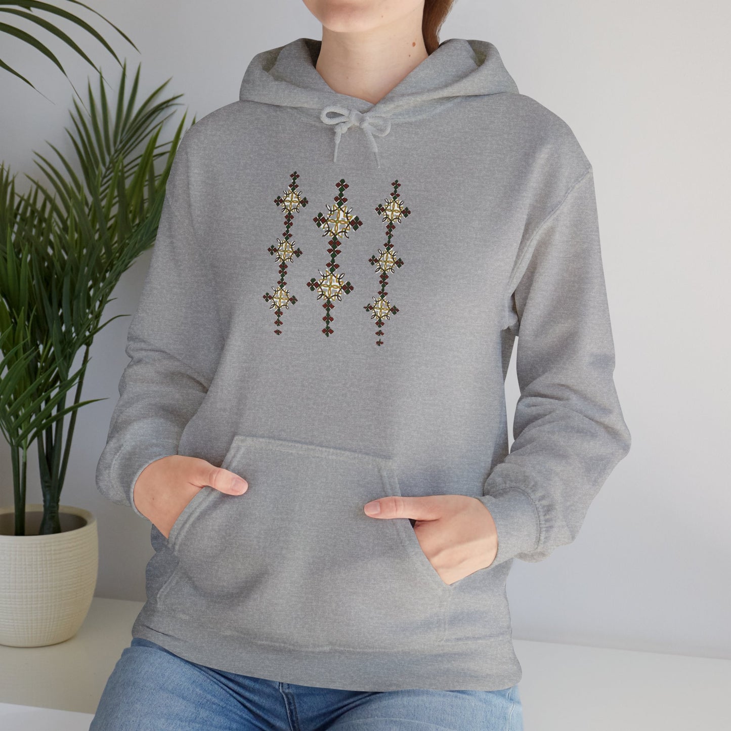 Unisex Hooded Sweatshirt: Ethiopian Tilet Design