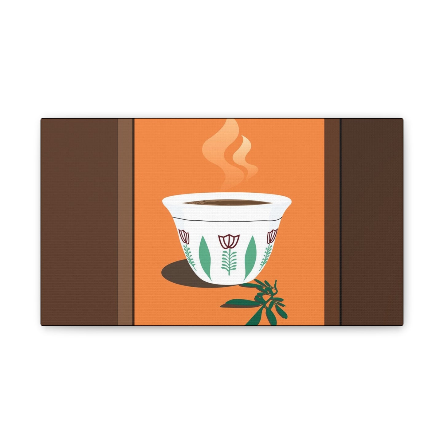 Coffee Serenity Canvas - Traditional Ethiopian Coffee Cup Wall Art