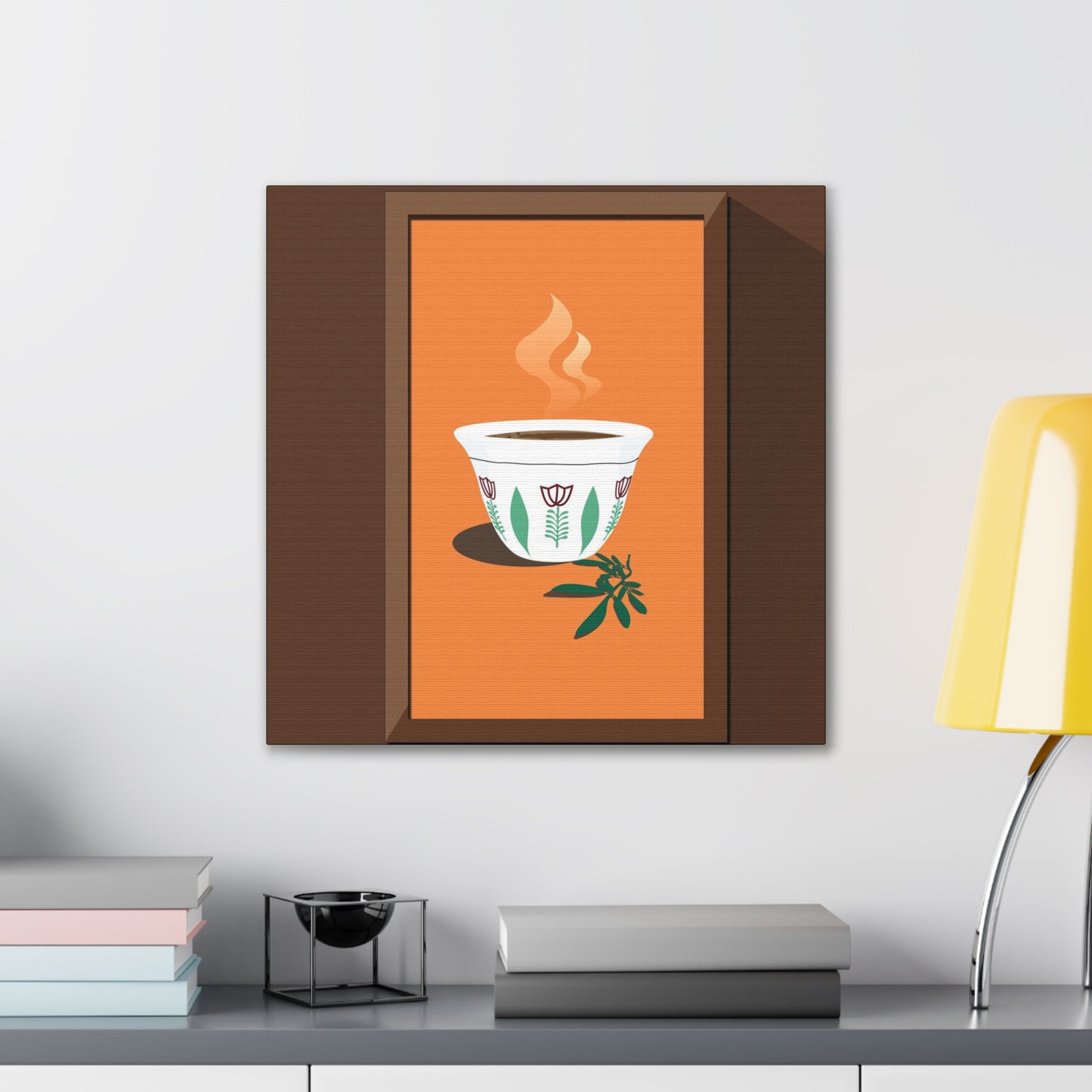 Coffee Serenity Canvas - Traditional Ethiopian Coffee Cup Wall Art