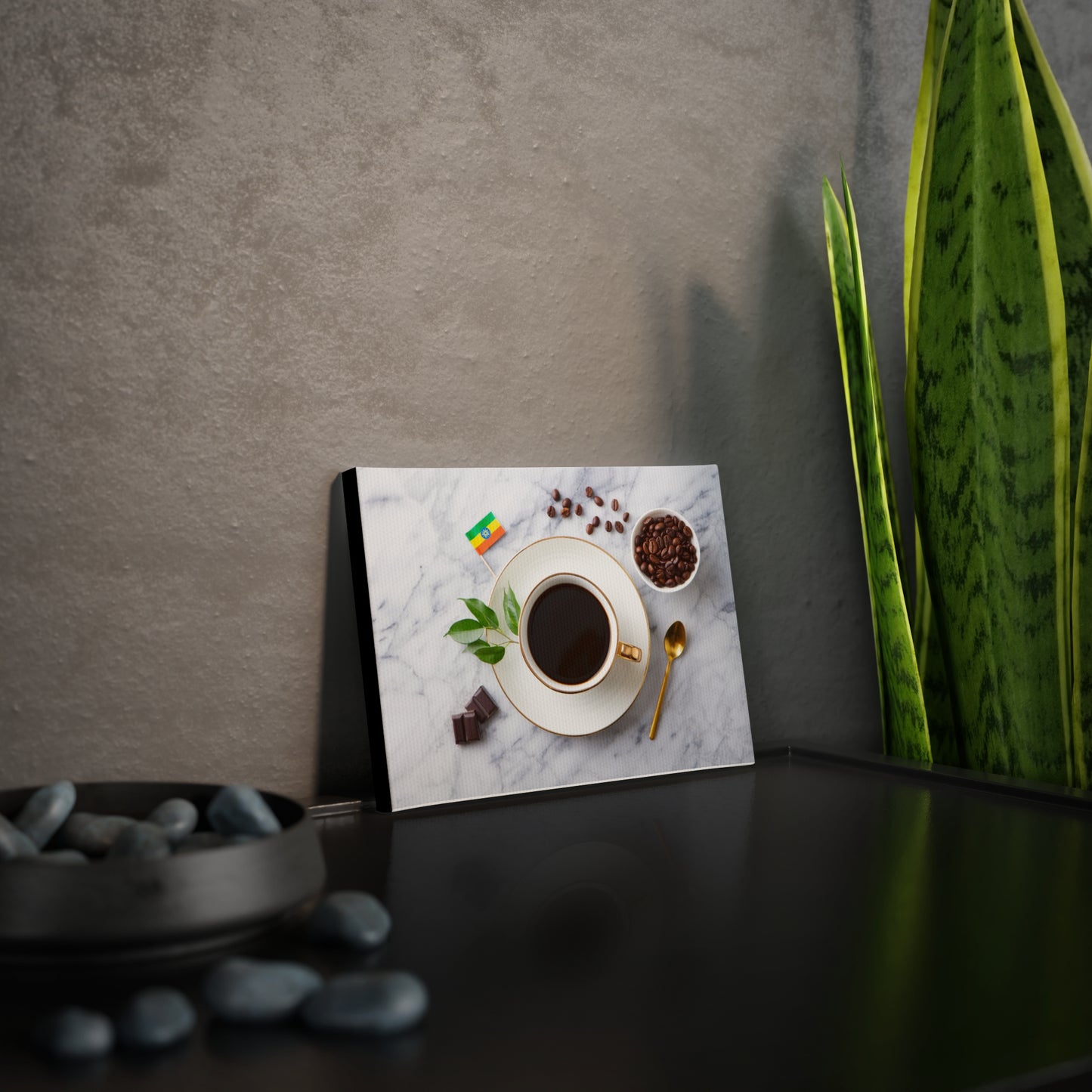 Canvas Photo Tile: Ethiopian Coffee