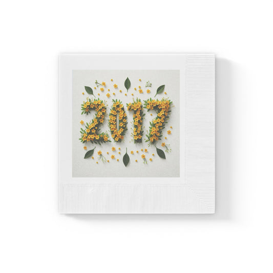 2017 Ethiopian NewYears SunFlower White Napkins