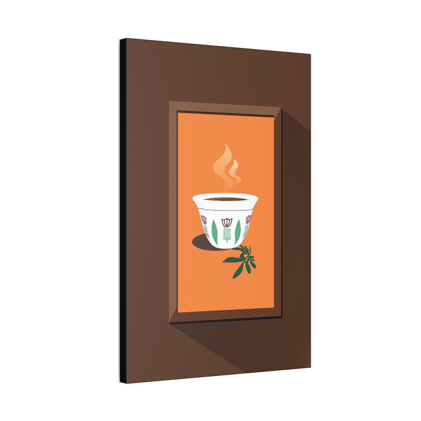 Coffee Serenity Canvas - Traditional Ethiopian Coffee Cup Wall Art