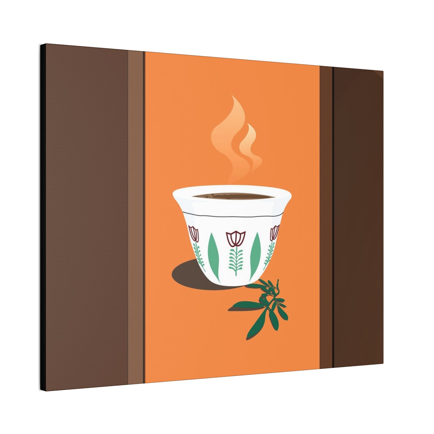 Coffee Serenity Canvas - Traditional Ethiopian Coffee Cup Wall Art