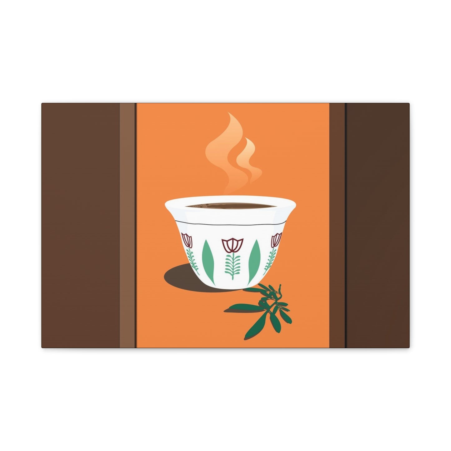 Coffee Serenity Canvas - Traditional Ethiopian Coffee Cup Wall Art