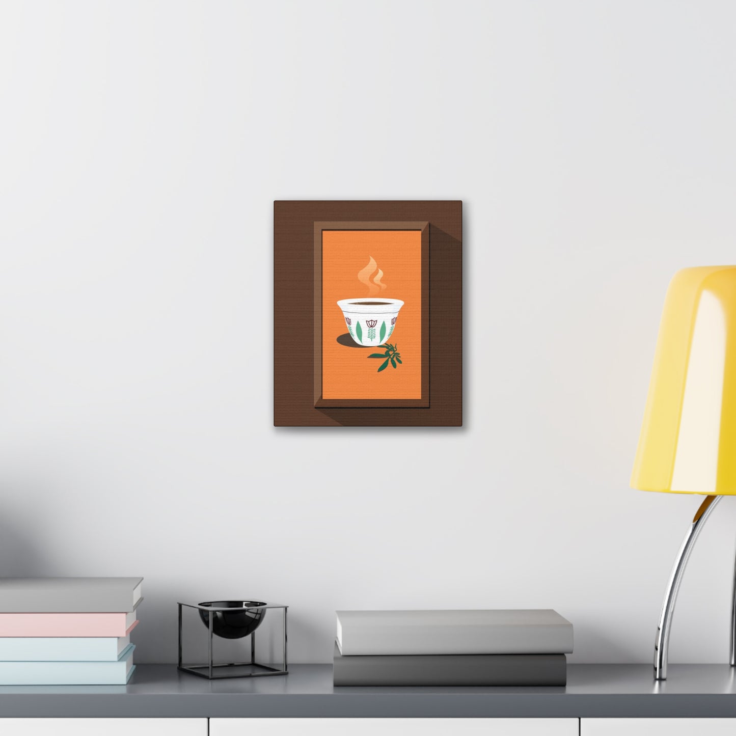 Coffee Serenity Canvas - Traditional Ethiopian Coffee Cup Wall Art