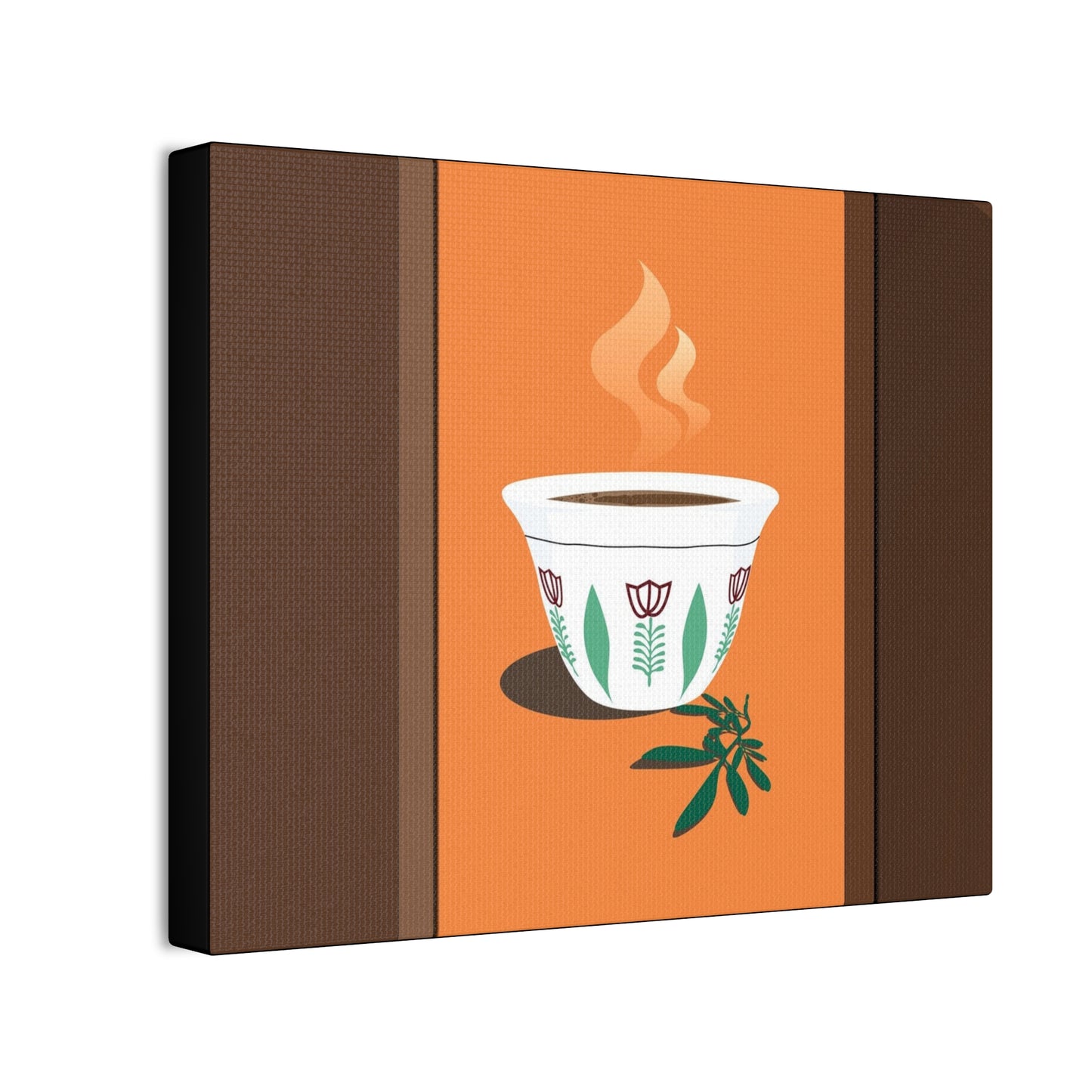 Coffee Serenity Canvas - Traditional Ethiopian Coffee Cup Wall Art