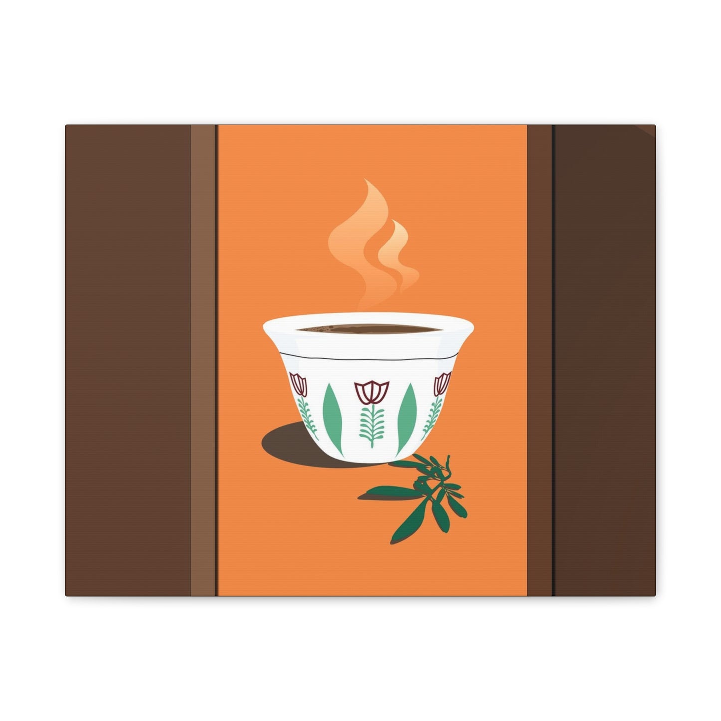 Coffee Serenity Canvas - Traditional Ethiopian Coffee Cup Wall Art