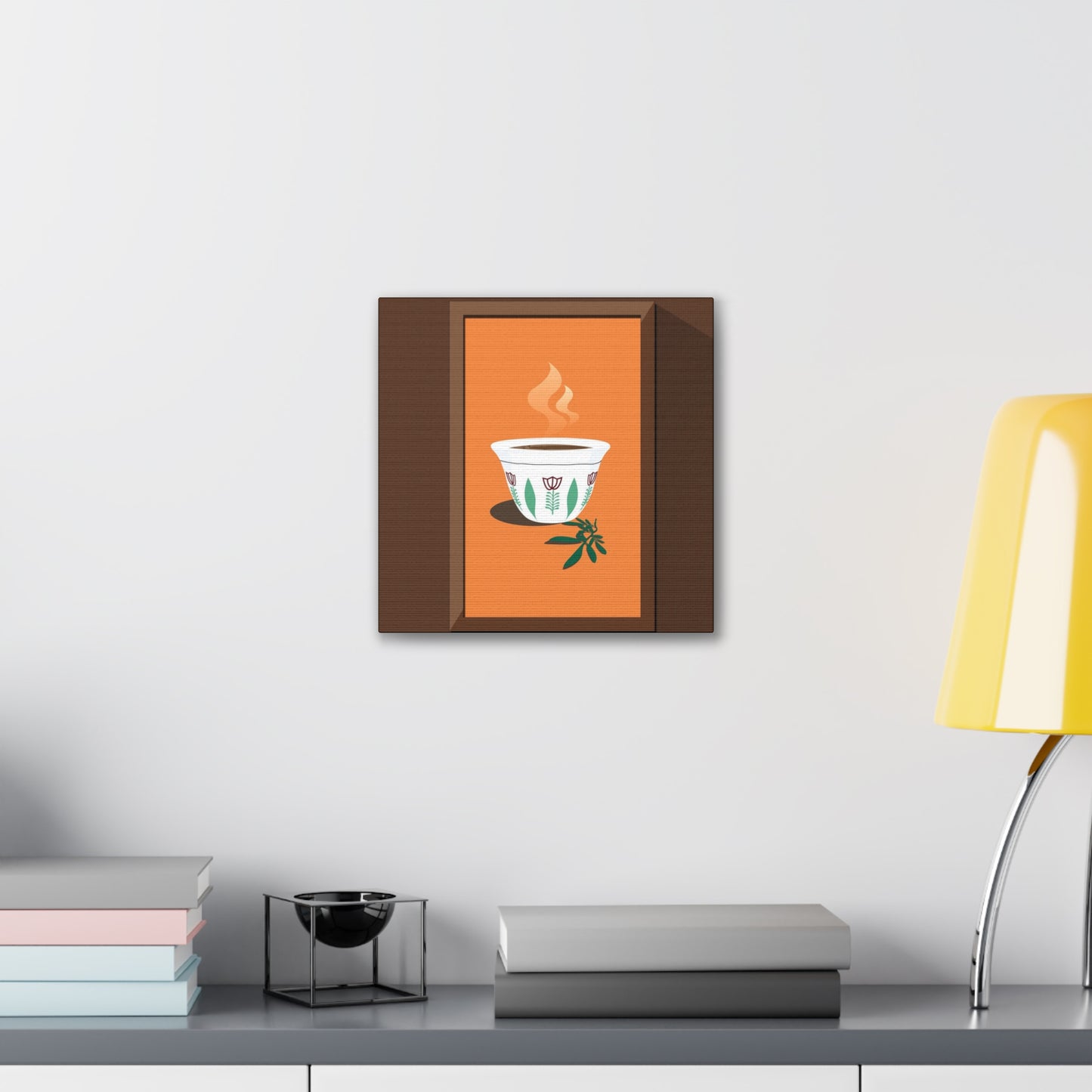 Coffee Serenity Canvas - Traditional Ethiopian Coffee Cup Wall Art