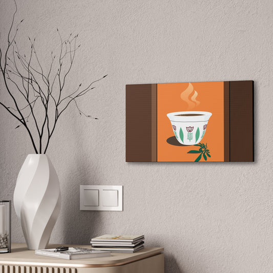 Coffee Serenity Canvas - Traditional Ethiopian Coffee Cup Wall Art