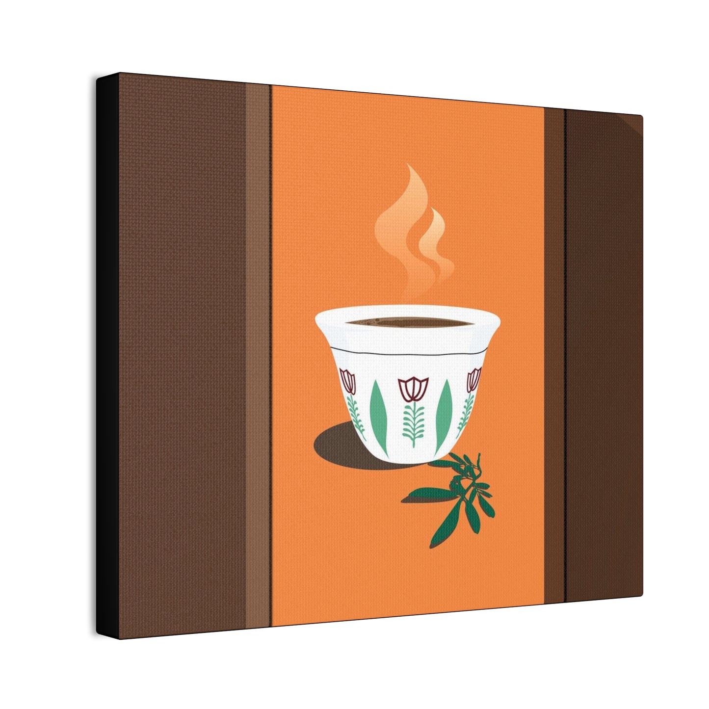 Coffee Serenity Canvas - Traditional Ethiopian Coffee Cup Wall Art