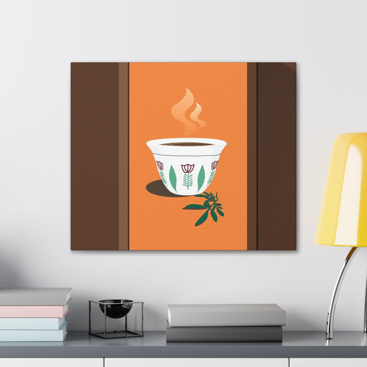 Coffee Serenity Canvas - Traditional Ethiopian Coffee Cup Wall Art