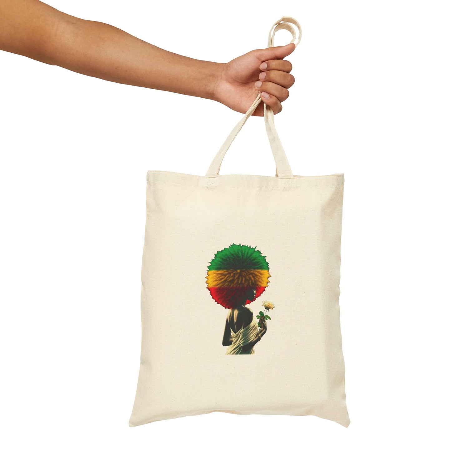 Canvas Tote Bag: Afro Design